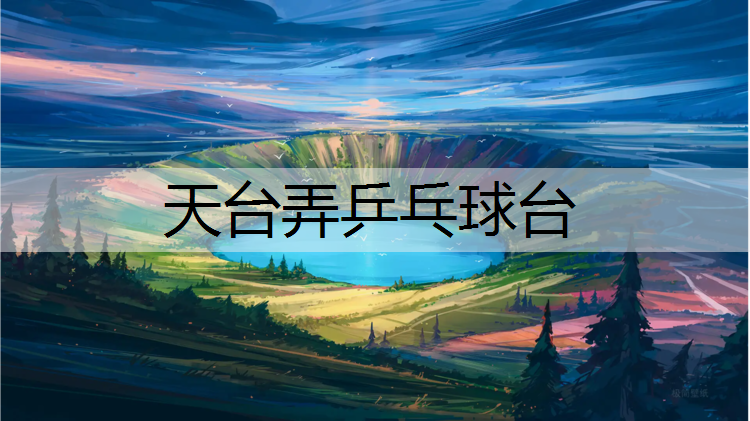天台弄乒乓球台